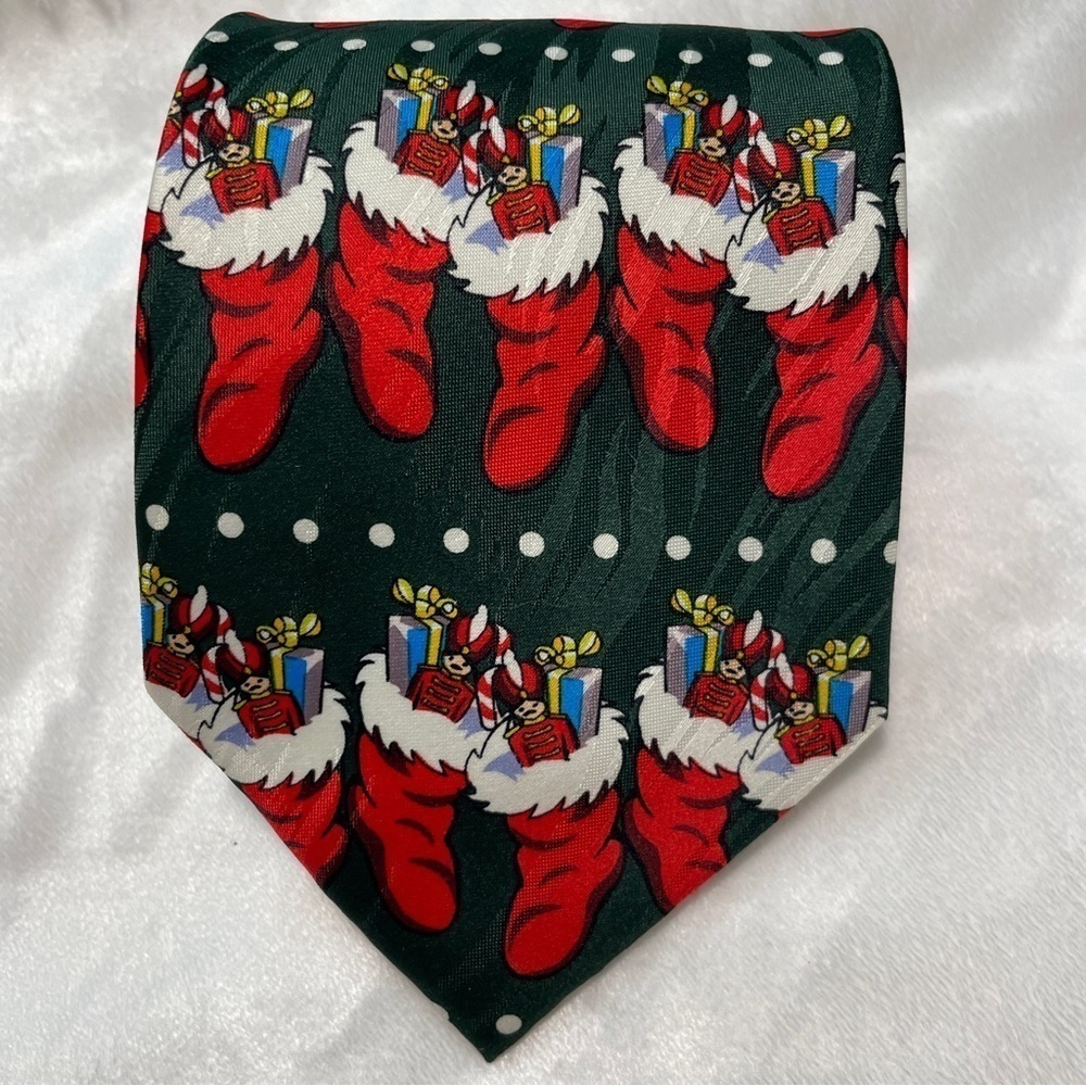 Keith Daniels Christmas Stocking Toy Soldier Gifts Tie Handmade